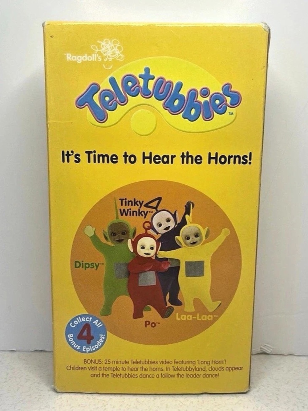 Teletubbies: It’s Time to Hear The Horns! VHS Tape 2004 Cartoon Promo Show
